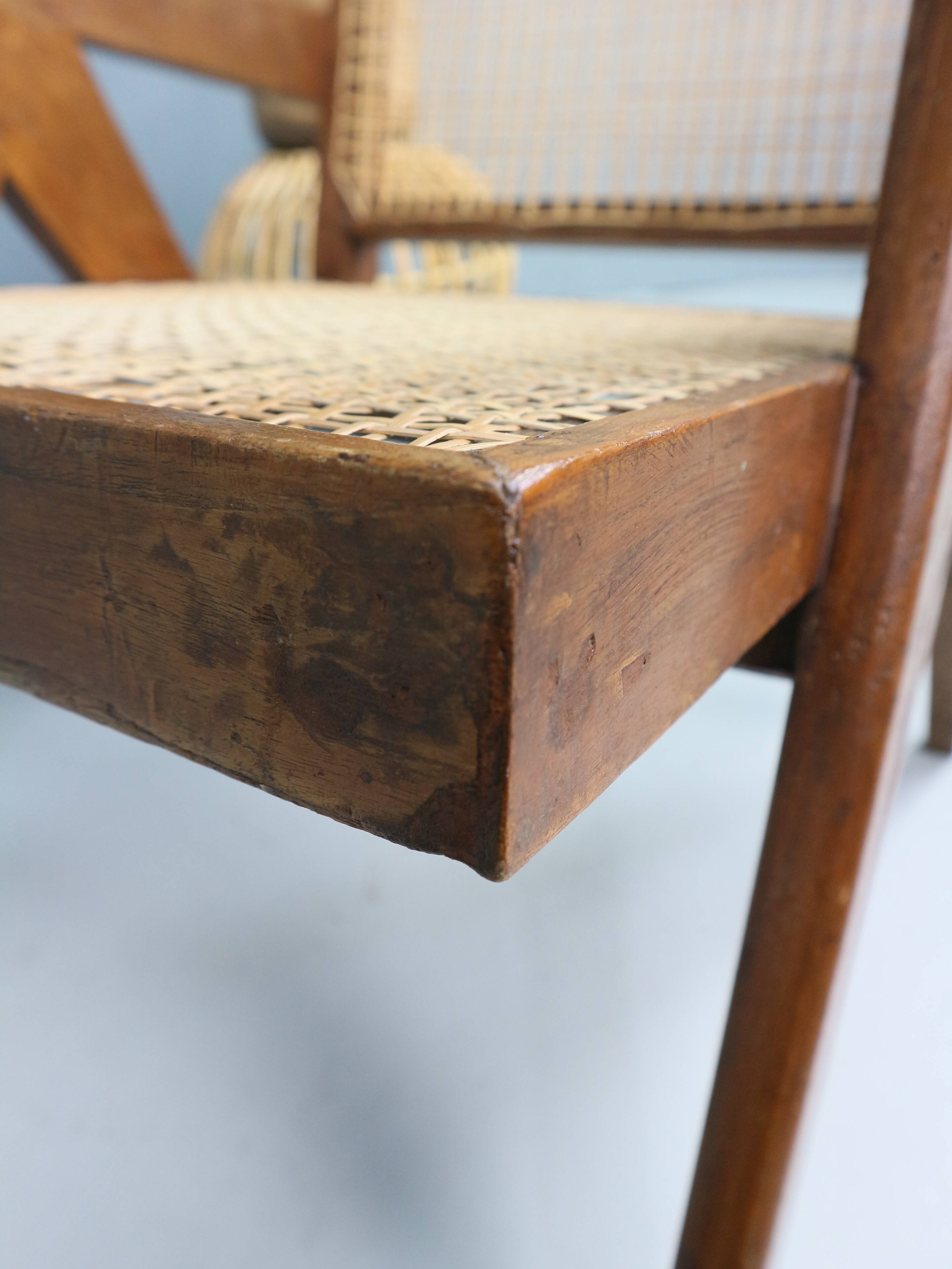 Pierre Jeanneret PJ-SI-29-A Easy Cane Chair / Authentic Mid-Century Modern
