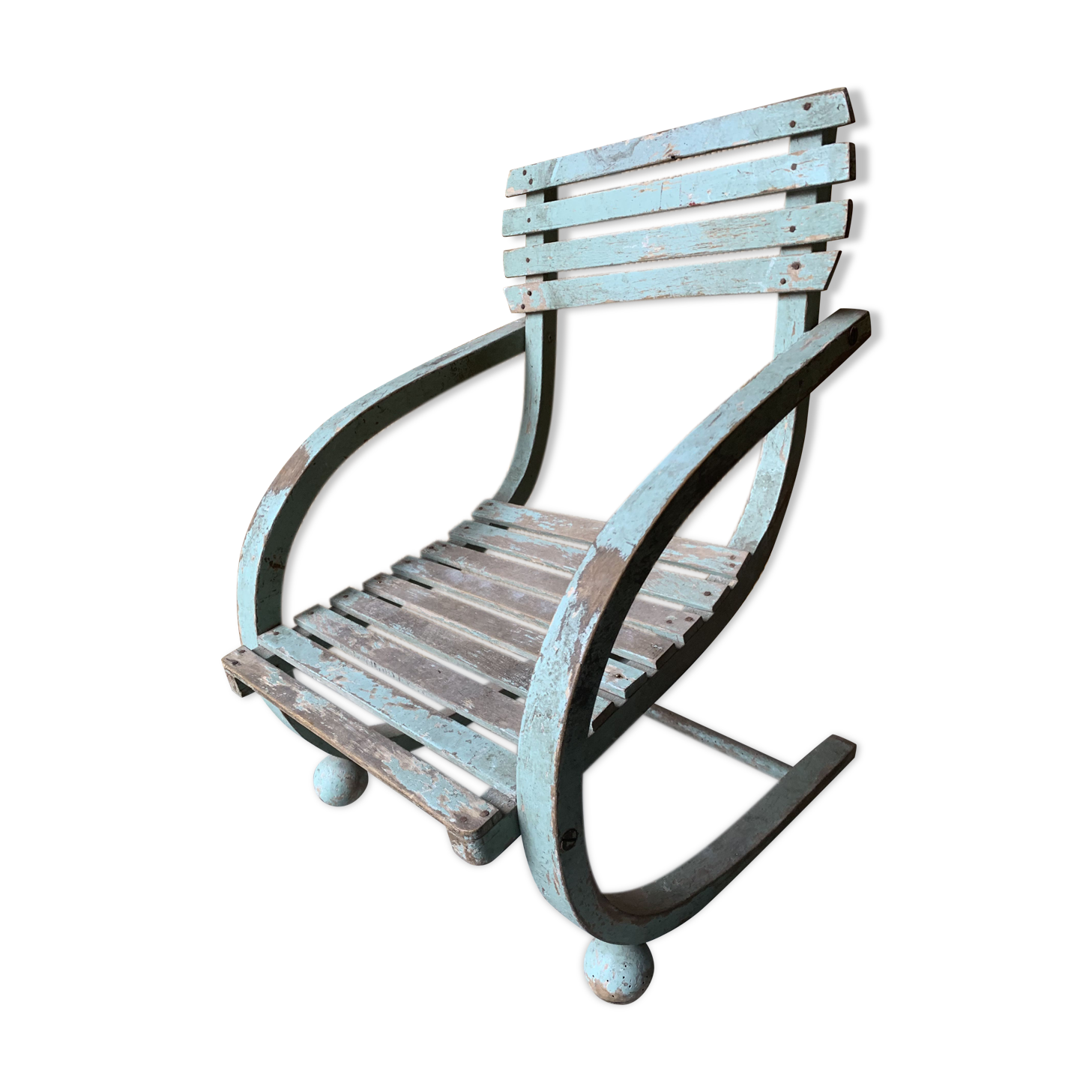 Wooden children's armchair
