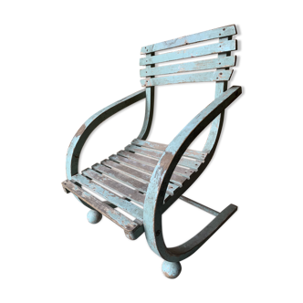 Wooden children's armchair