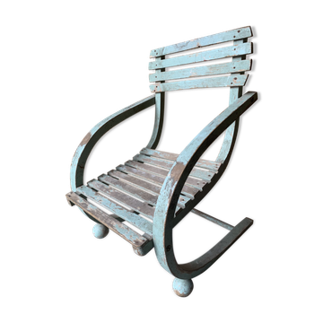 Wooden children's armchair