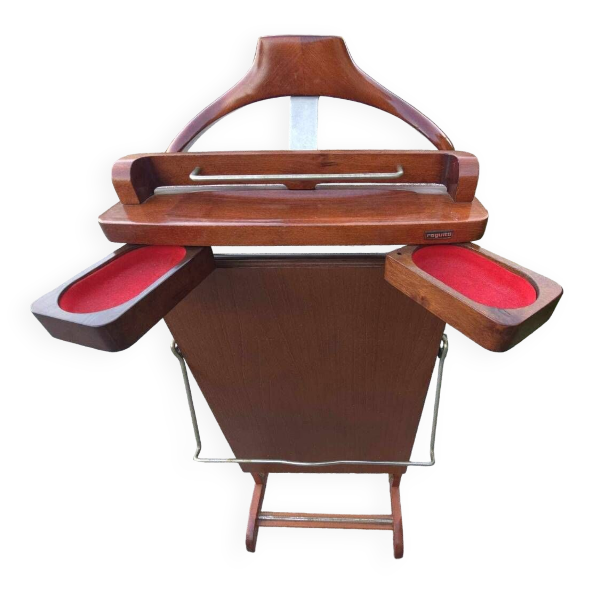 Valet de chambre vintage bois de noyer années 50-60