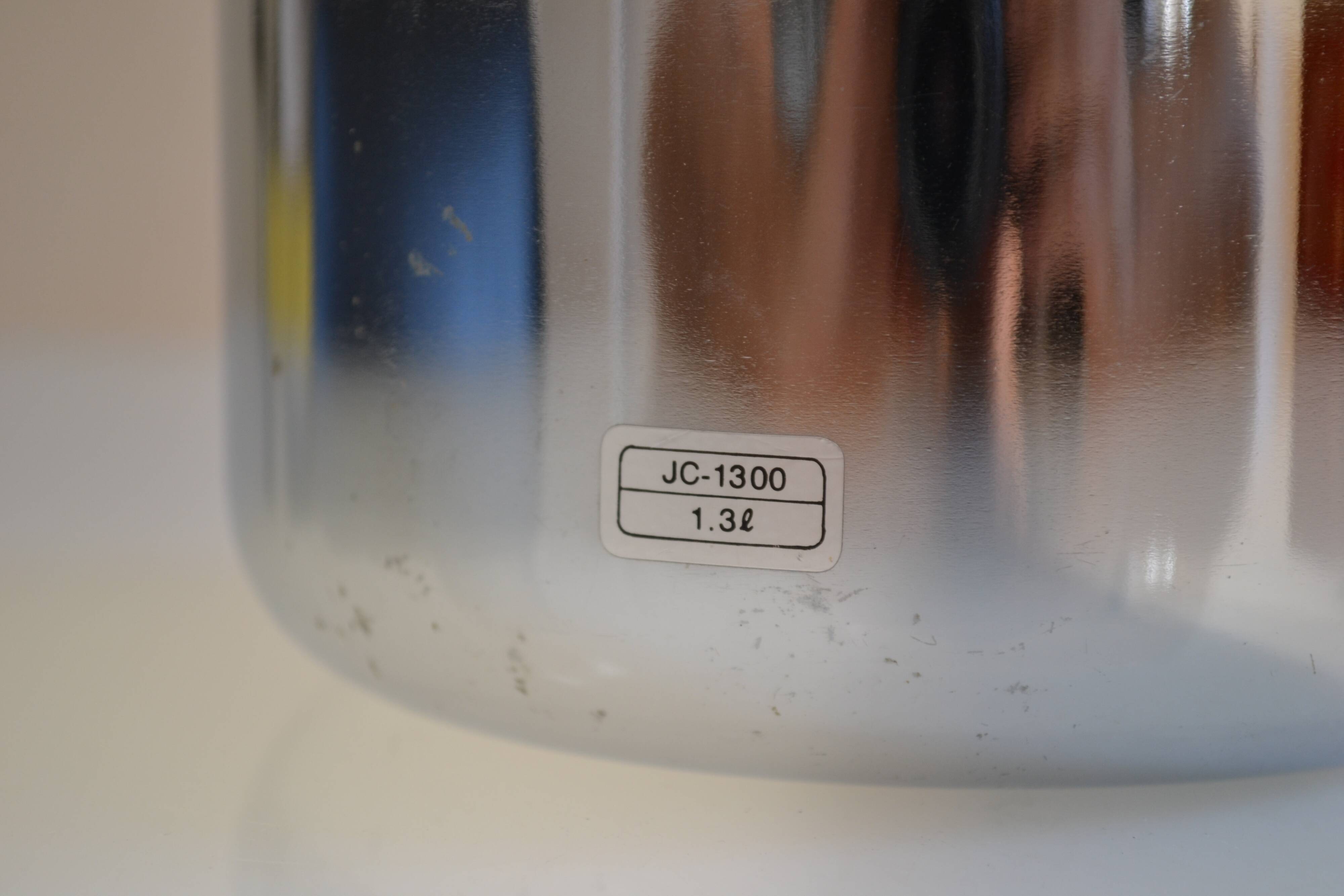 chrome metal ice bucket or elephant ice cubes made in Japan vintage 1970