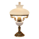 Lampe ancienne française en opaline blanche – bronze doré
