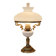 Lampe ancienne française en opaline blanche – bronze doré