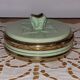 Green ceramic box vintage