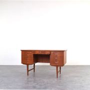 Mid-Century Modern Danish Teak Executive Desk, 1960s