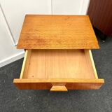 Pair of bedside tables with compass legs