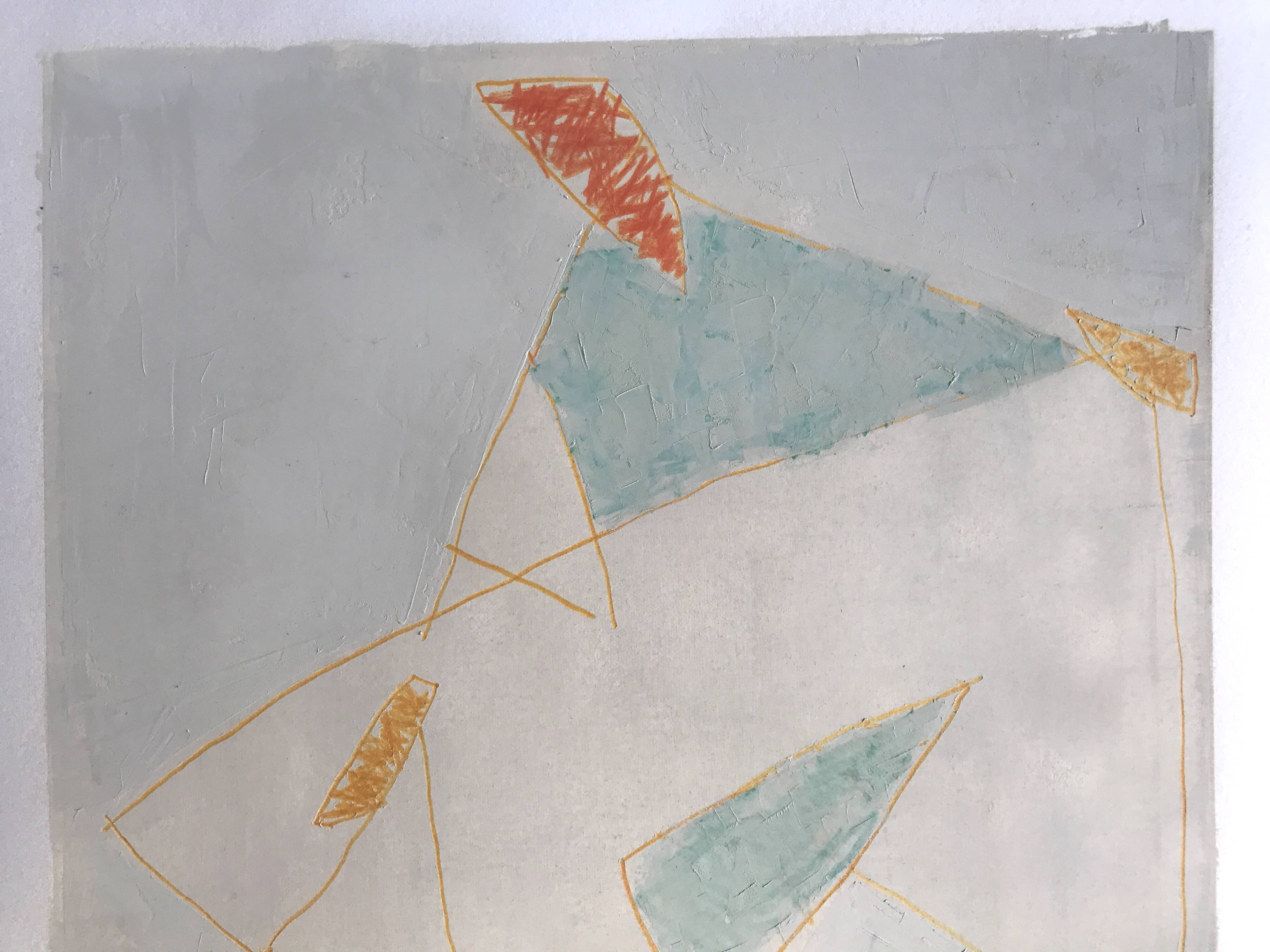 Georges FERRATO, Roussillon, 1991. Pencil and gouache, hand-signed