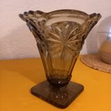 Smoked glass vase