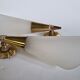 Appliques laiton et plexiglas style Maison Lunel