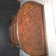 Small curved chest of drawers in Louis XV style with marquetry.