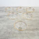 6 old champagne glasses 60s