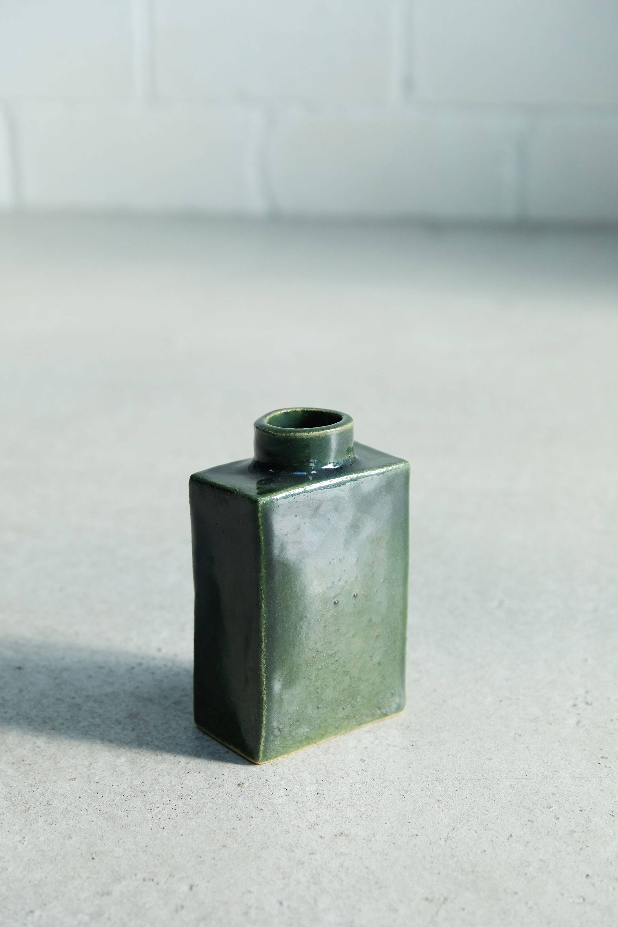 Cuubik Small Emerald Vase