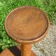 Column vintage wooden plants holder