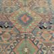 5x11 Green & Blue Tribal Turkish Vintage Kilim Rug 170x333Cm SK 35197