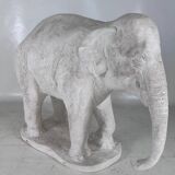 Large plaster elephant sculpture