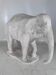 Grand me sculpture d’éléphant en plâtre