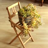 Tabouret enfant pliable en bois - Vintage des années 60