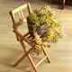 Foldable wooden children stool - Vintage from the 60s