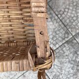 Vintage rattan chiffonier