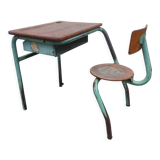 Ancien bureau d'enfant monobloc