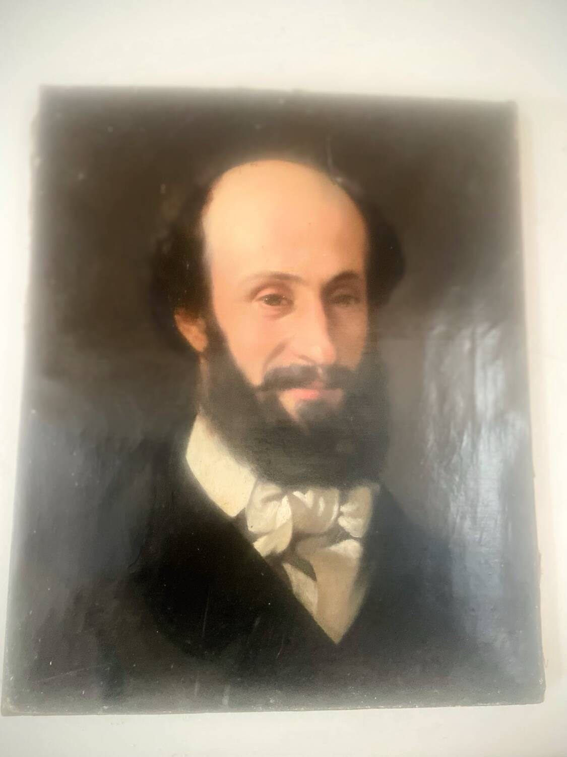 Old painting - Portrait of a gentleman - 46x38