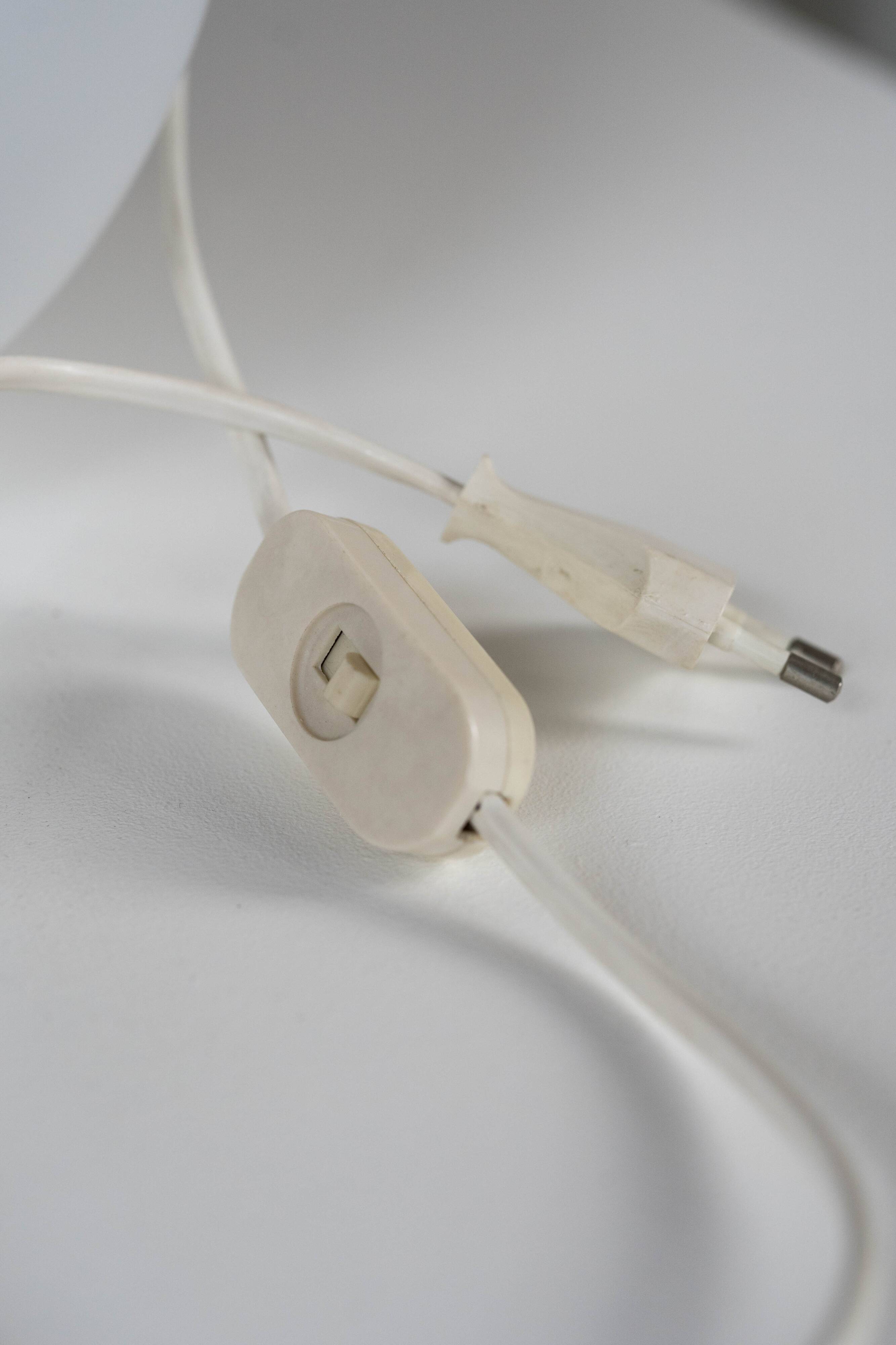 Vianne egg lamp Domec white glass edition, 1970