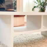 Table basse en béton Nali - Ovale - Longueur 120 cm