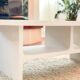 Nali concrete coffee table - Oval - Length 120 cm