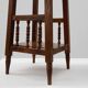 Pair of 20th century rustic wooden side tables with ceramic tile top