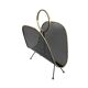 Magazine Rack • Perforated Metal • Brass • 1950