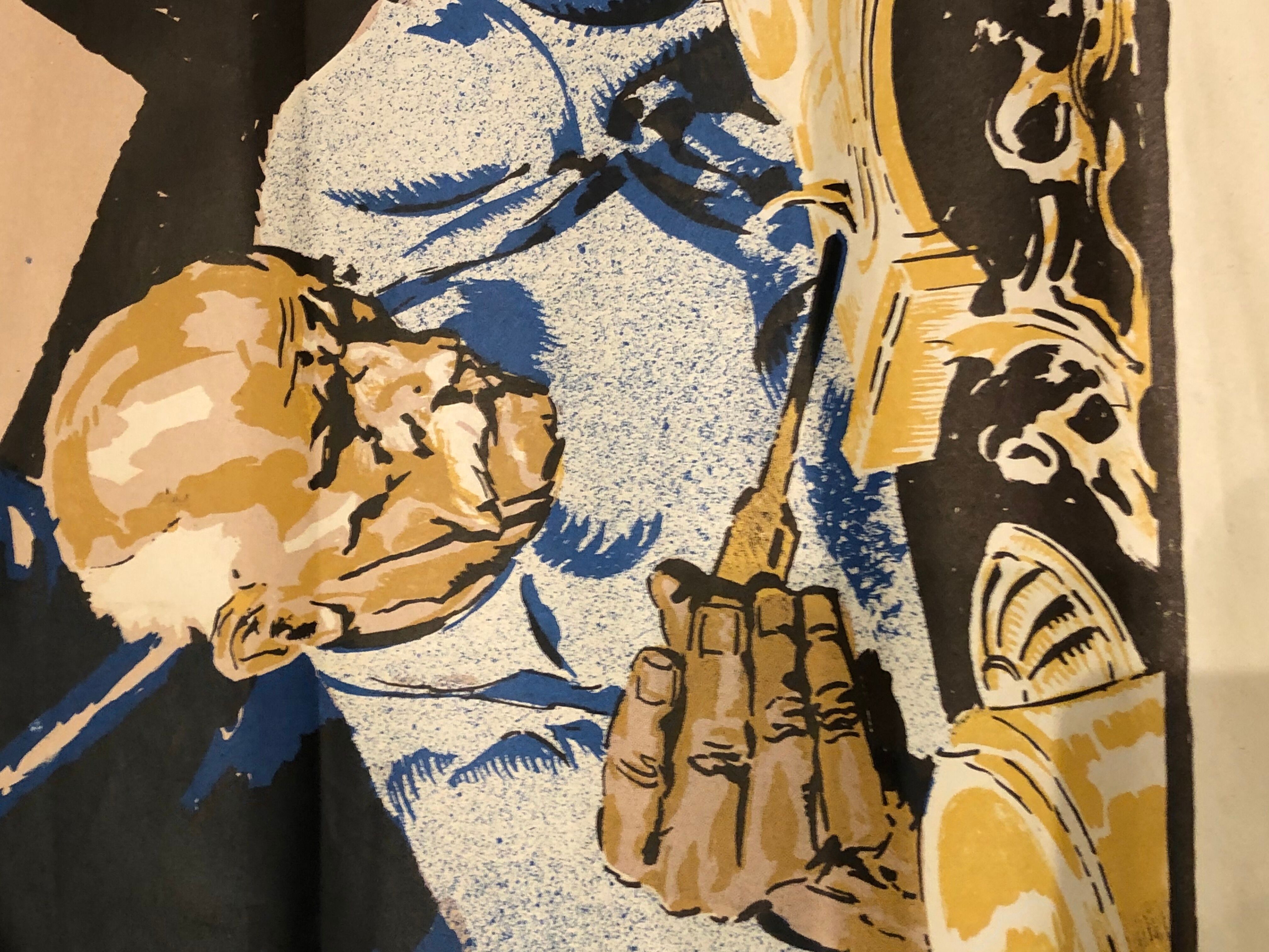 Affiche lithographique originale René Kuder 1939 Alsace Art Deco