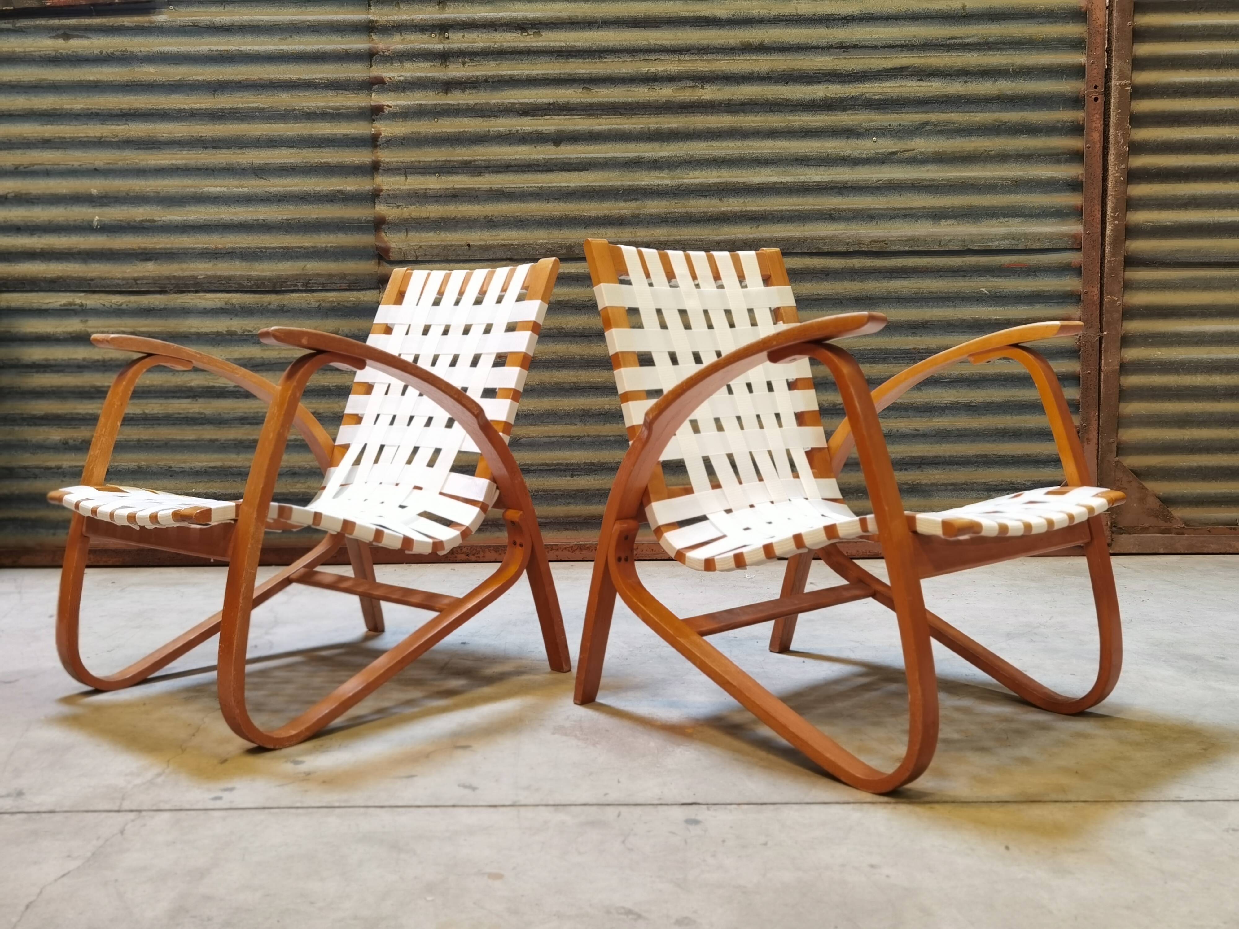Paire de fauteuils par Jan Vanek pour Up Zavody 1930