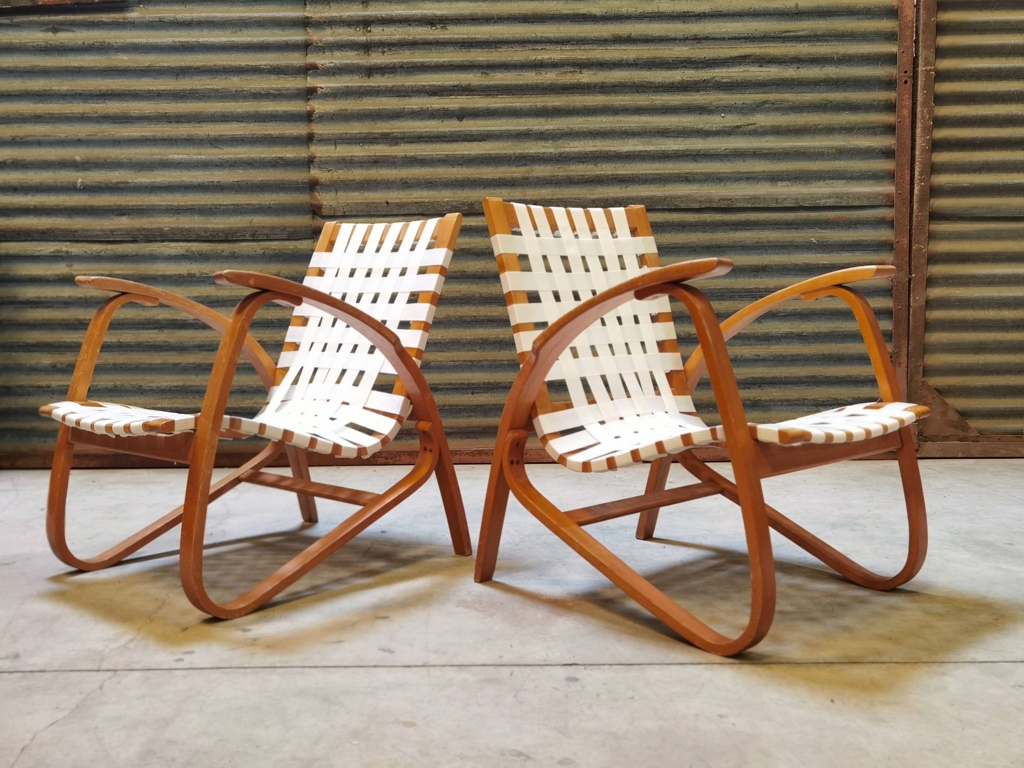 Paire de fauteuils par Jan Vanek pour Up Zavody 1930