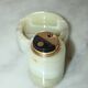 Table ornament in onyx and ashtray - Vintage