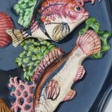 Ceramic plate fish and shellfish