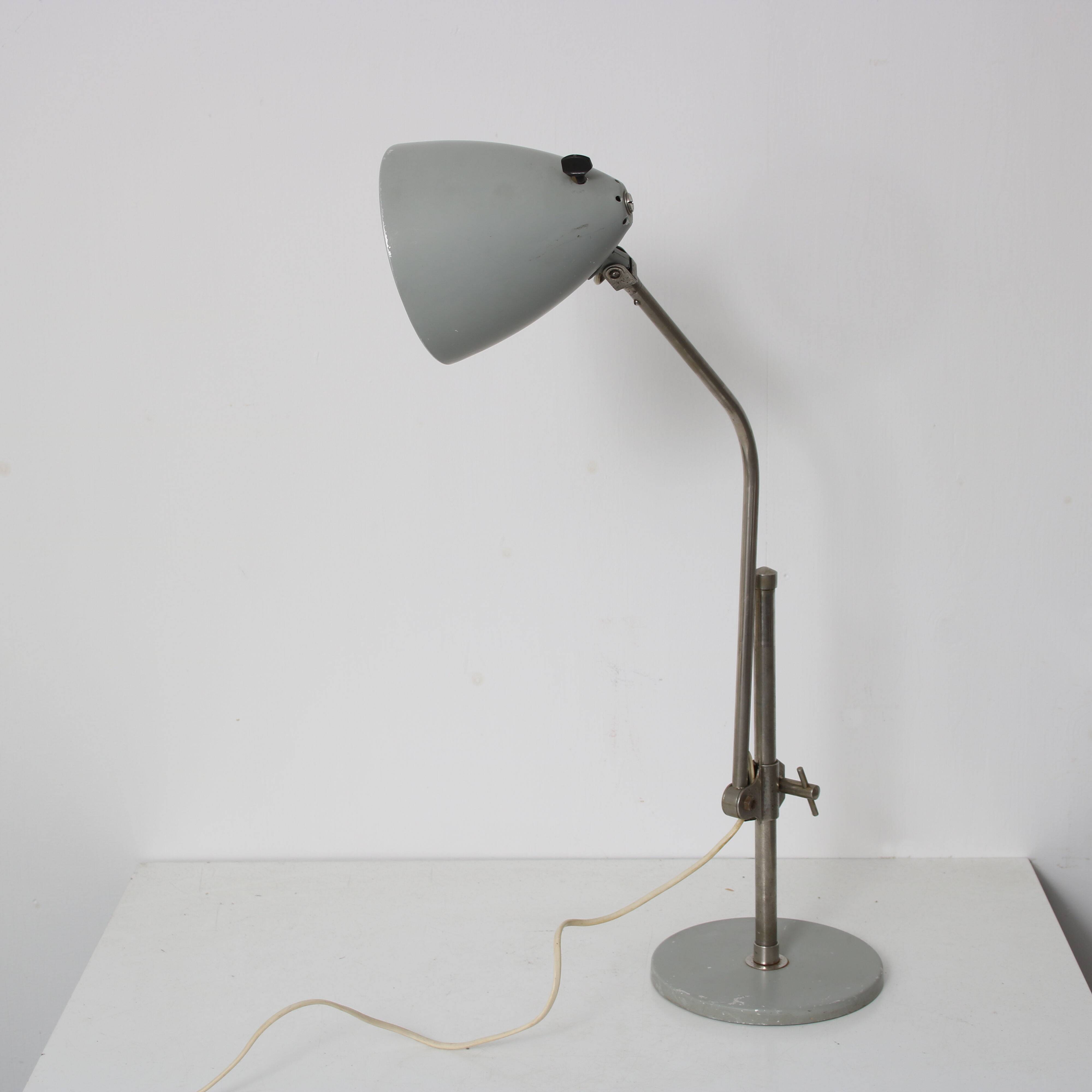1950s Adjustable industrial desk lamp by Hala, Netherlands