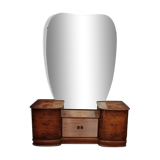 Dressing table large mirror free form vintage 1950