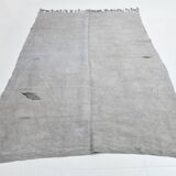6x8 Silver & Gray Turkish Kilim Rug, 177x256Cm