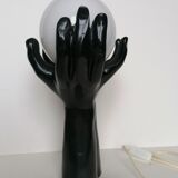 Lamp hands globe opaline