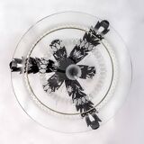 Pierluigi Colli Midcentury Italian Brass and Wood Coffee Table, 1950s