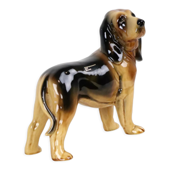 Statue sculpture limier coopercraft chien fabriqué en angleterre céramique 22cm