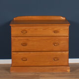 Vintage jentique solid ash chest of drawers