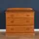 Vintage jentique solid ash chest of drawers