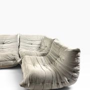 Ensemble modulable Togo en velours grege par Ducaroy, Maison Ligne Roset