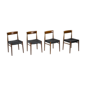 4 chaises en palissandre - 1950