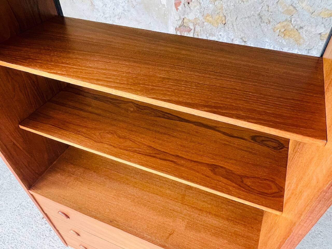 Vintage teak wall unit, circa 1960's