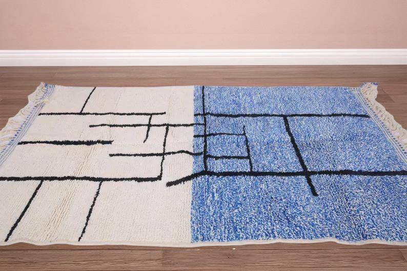 Tapis marocain artisanal authentique 3 x 2 m