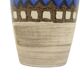 Vintage Bay Vase West Germany Ceramic Beige Brown Blue 619-35
