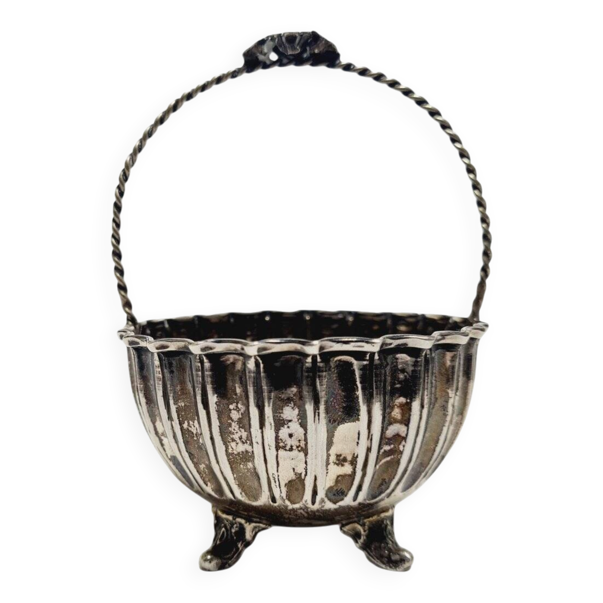 Art Deco silver sugar bowl, 1950s